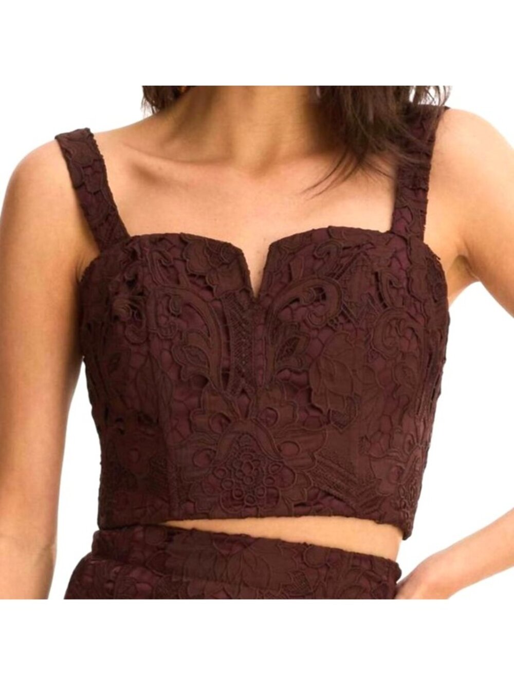 Allison New York Emery Tank in Chocolate Brown Size 6 New